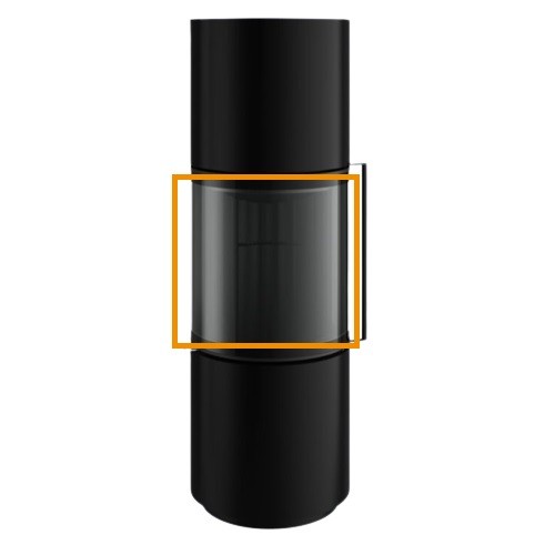 Accessoires de cheminée Spartherm - eboris 1300 ultra Noir(Ensemble complet en argile réfractaire) pour Passo S / L