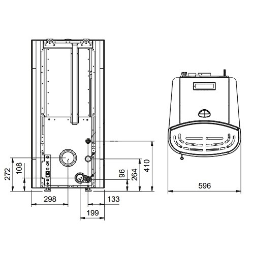 Aperçu: Poêle à granulés La Nordica Extraflame Isidora Idro H23 5.0 | 27,6 kW Hydro