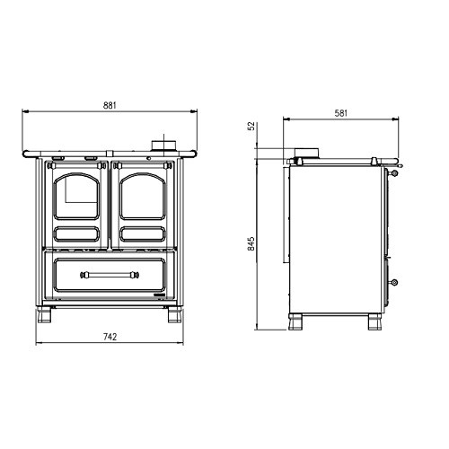 Cuisinière à bois Family 3,5 - Cuisinière La Nordica