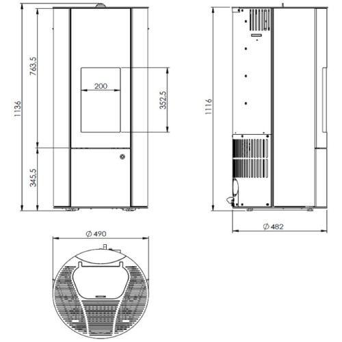 Aperçu: Poêle à granulés Olsberg Inara 3.0 | 6 kW étanche