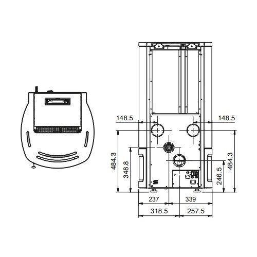 Aperçu: Poêle à granulés La Nordica Extraflame Noris 12 kW