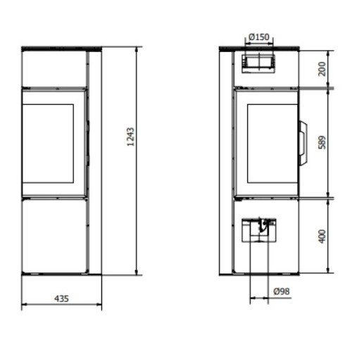 Aperçu: Poêle à bois Fram Luisa S 6 kW