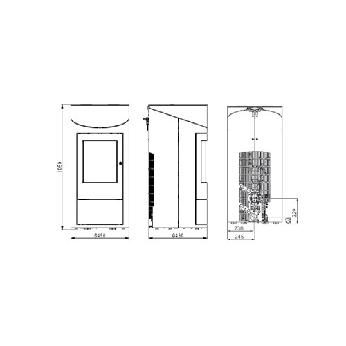 Aperçu: Poêle à granulés Haas & Sohn HSP 7 DIANA 8 kW