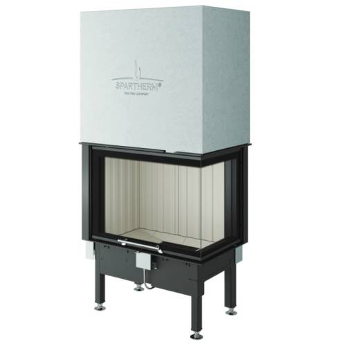 Insert bois Spartherm Varia 2R-68h 9,6 kW cheminée d'angle, porte coulissante