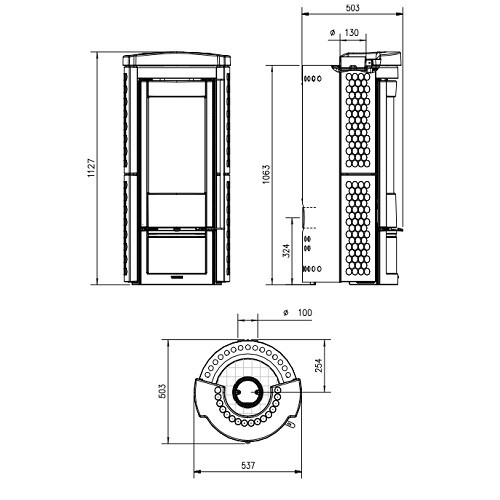 Aperçu: Poêle à bois La Nordica Liù 7,5 kW