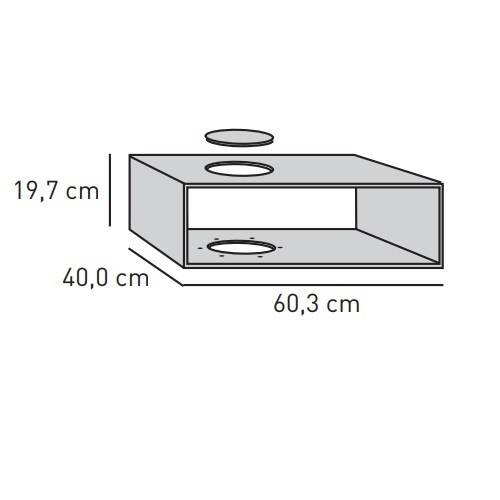 Kaminzubehör Skantherm - Technik Box, Breite 60,3 cm für, Elements (2.0, 400)