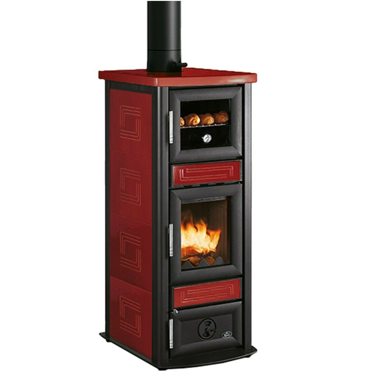 Poêle à bois Royal Stuba avec four 7,1 kW