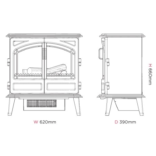 Aperçu: Cheminée électrique Dimplex Grand Rouge