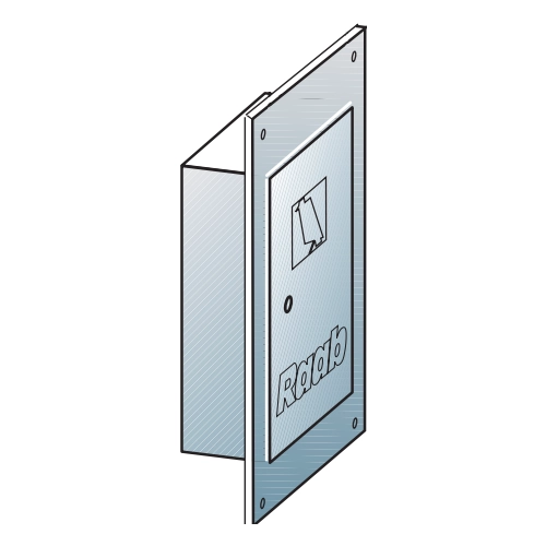 Cheminée légère - Porte de ramonage pour de gaine L90, 150x300 mm - Raab L90