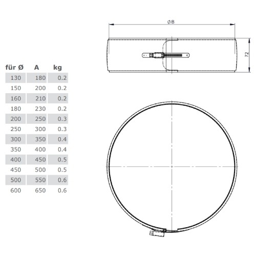 Aperçu: Collier de serrage double paroi - TEC-DW-STANDARD