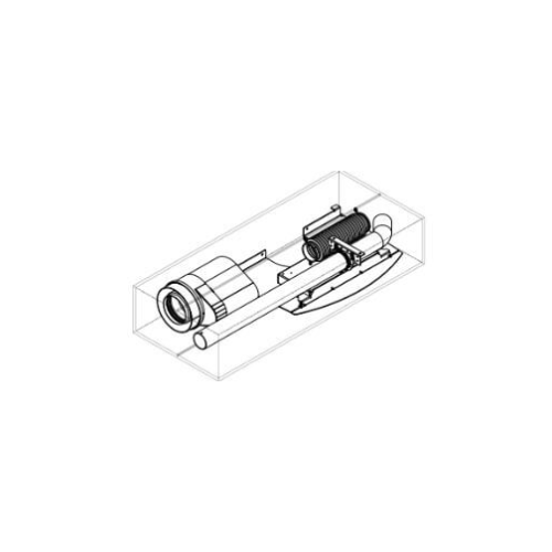 Accessoires poêle à granulés MCZ - X - Up ! Pièce de raccordement pour les exutoires de fumée coaxiaux Ø 80/130 mm pour Club/Suite M2