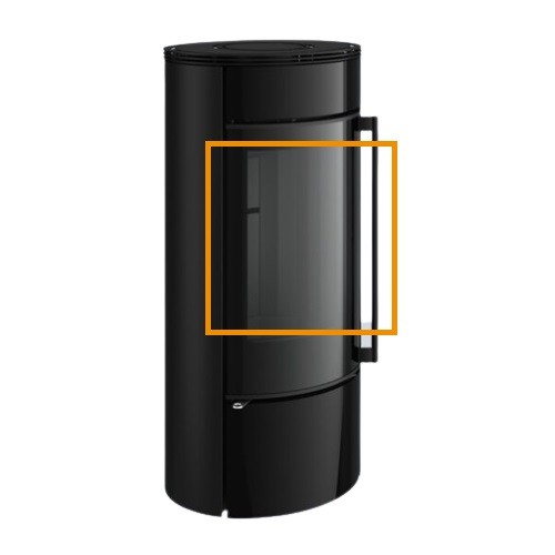 Accessoires de cheminée Spartherm - eboris 1300 ultra Noir(Ensemble complet en argile réfractaire) pour Senso S