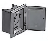 Porte anti-fumée avec manchon - double paroi - Schiedel ICS