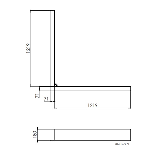 Accessoires cheminée à gaz DRU - Cadre de support pour Metro 100XT/2-41 RCH