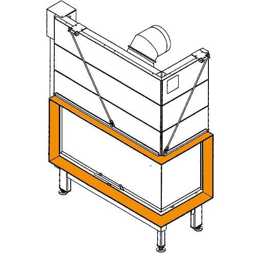 Aperçu: Accessoires cheminée Spartherm - Cadre pour Arte 2LRh-66