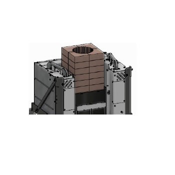 Accessoires de cheminée Cera Design - Accumulateur de chaleur pourKLC,raccord de conduit fumée