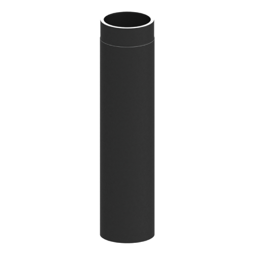 Elément droit 750mm noir - double paroi – conduit poêle à bois - Tecnovis TEC-Protect