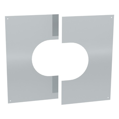 Habillage de plafond 31° - 45° en deux parties - double paroi - TEC-DW-DESIGN