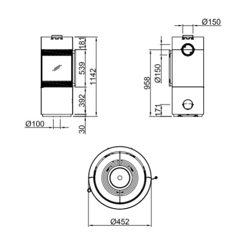 Aperçu: Poêle à bois Spartherm Passo XS 5,9 kW