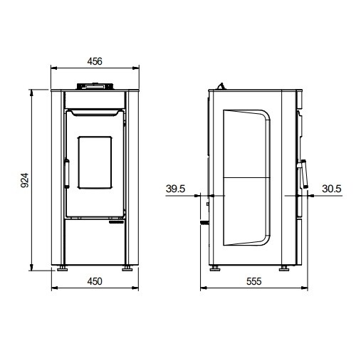 Aperçu: Poêle à granulés La Nordica Extraflame Sabry 5.0 | 7 kW