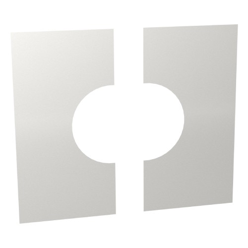 Habillage de plafond inox 0° en deux parties - double paroi - TEC-DW-DESIGN