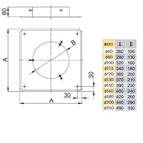 Couvercle de regard avec ventilation arrière et vis - simple paroi - Reuter  EW-BLUE