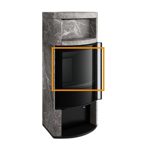 Accessoires de cheminée Spartherm - eboris 1300 ultra Noir(Ensemble complet en argile réfractaire) pour Moro