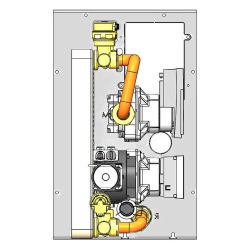 Accessoires poêle à granulés Edilkamin - Kit R2-FX sans eau chaude sanitaire avec séparation du système