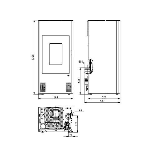 Aperçu: Poêle à granulés Haas & Sohn HSP 4.0 F1 | 8,5 kW