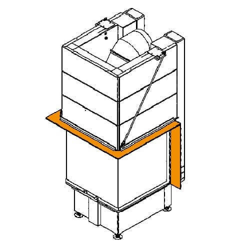 Accessoires de cheminée Spartherm - Cadre pour 3RL -100H